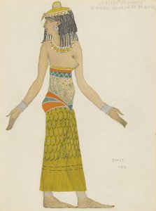 Návrh kostýmů pro balet Hélène de Sparte od E. Verhaerena a D. de Séveraca od Leon Bakst