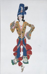 Návrh kostýmů pro balet Šeherezáda od N. Rimského-Korsakova, 1910 od Leon Bakst