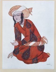 Kostýmní návrh pro balet Šeherezáda od N. Rimského-Korsakova, 1922 od Leon Bakst