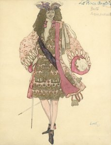 Návrh kostýmů k baletu Šípková Růženka P. Čajkovského od Leon Bakst