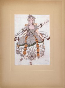 Kostýmní návrh k baletu Šípková Růženka P. Čajkovského, 1921 od Leon Bakst