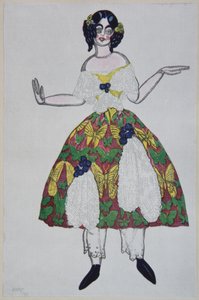 Návrh kostýmů pro balet The Magic Toy Shop od G. Rossiniho, 1919 od Leon Bakst