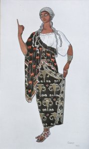 Kostýmní návrh pro operu Fedra od Ildebranda Pizzettiho, 1917 od Leon Bakst