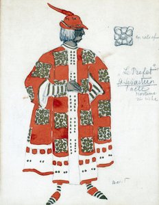 Kostýmní návrh hry ""Mučednictví sv. Šebestiána"" od Gabriele D