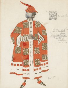 Kostýmní návrh hry Umučení sv. Šebestiána od Gabriele D