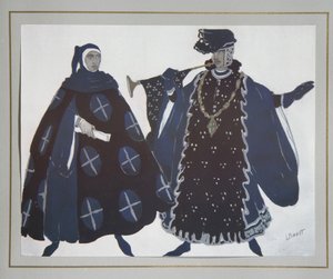 Kostýmní návrh hry Umučení sv. Šebestiána od Gabriele D