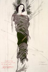 Návrh kostýmů pro baletku Idu Rubinstein, 1911 od Leon Bakst
