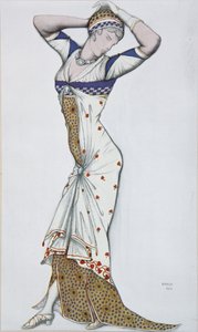Návrh moderních šatů, 1910 od Leon Bakst