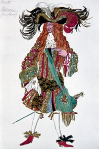 Galisson. Kostýmní návrh k baletu Šípková Růženka P. Čajkovského, 1921 od Leon Bakst