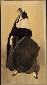 Ida Rubinstein - Portrét ruské tanečnice Idy Rubinstein od Leon Bakst