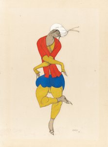 Maria Kuznetsova, kostýmní návrh pro "L"Adoration", 1922 od Leon Bakst