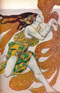 Narcisse: Bacchante. Návrh kostýmů pro tanec Narcisse, 1911 od Leon Bakst