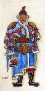 Orientální kostýmy (akvarel a kvaš na papíře) od Leon Bakst