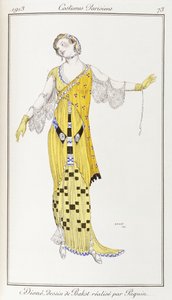 Pařížský oděv: Dione-kresba od Baksta provedená Paquinem, 1913 od Leon Bakst