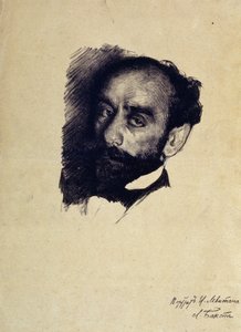Portrét umělce Isaaca Levitana od Leon Bakst