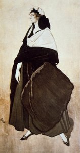 Portrét baletky a patronky Idy Rubinsteinové, 1921 od Leon Bakst