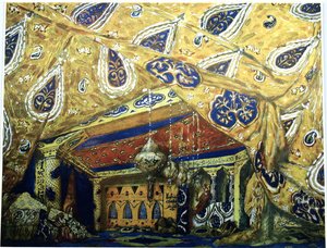 Scénografie k baletu Šeherezáda N. Rimského-Korsakova, 1910 od Leon Bakst