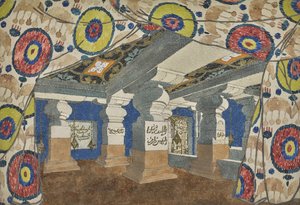 Scénický design pro revue Aladin aneb báječná lampa, 1919. od Leon Bakst