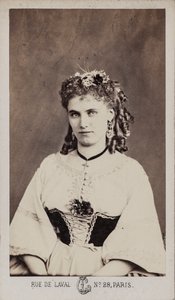 Portrét Christine Nilsson 1843-1921.