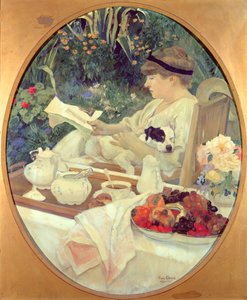 Čaj v zahradě, 1910