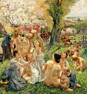 The Morning, levý panel z triptychu 