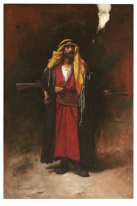 Arabská garda (olej na plátně) od Leon Joseph Florentin Bonnat