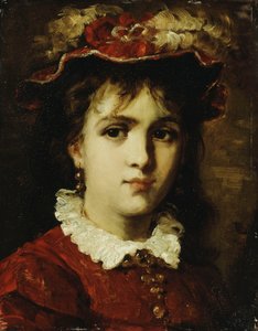 Portrét mladé dívky, 1876 od Leon Joseph Florentin Bonnat