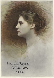 Studie na profil Rose Caronové od Leon Joseph Florentin Bonnat