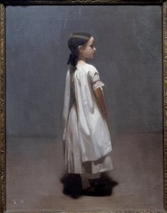 Umělcova mladší sestra kolem 7 nebo 8 let Malba Leona Josepha Bonnata (1833-1922) 1850 Ne. 0,35x0,27 m Bayonne, Musee Bonnat od Leon Joseph Florentin Bonnat
