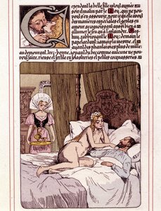 Ilustrace románu Honore de Balzaca „La Mye du Roy“ od Leona Lebeguea (1863-1944) od Leon Lebegue