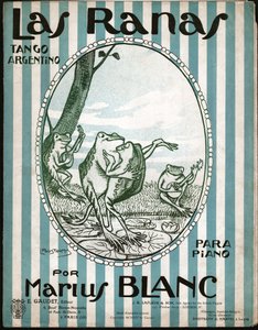 Žáby tančí tango. 1914 (ilustrace)