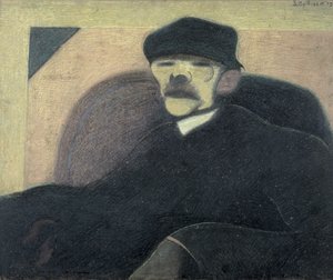 Muž s červeným uchem, portrét Gorkého od Leon Spilliaert