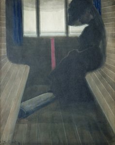 Žena ve vlaku, vdova od Leon Spilliaert