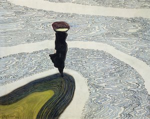 Žena na pobřeží od Leon Spilliaert