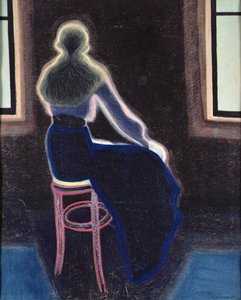 Mladá žena na stoličce od Leon Spilliaert