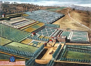 Fair Lawn v hrabství Kent vyrytý Johannesem Kipem (asi 1652-1722) (rytina)