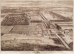 Prospect of Temple Newsam House from the East, ryl Jan Kip (asi 1652-1722) 1702 (rytina)