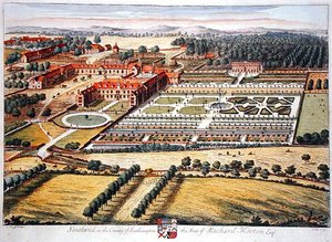 Southwick v hrabství Southampton, vyryl Johannes Kip (asi 1652-1722) (rytina)