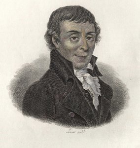 Portrét abbého Gaultiera (1746-1818), profesora a metodika francouzského všeobecného vzdělávání. V ""Portréty užitečných mužů"" od Leonard Gaultier
