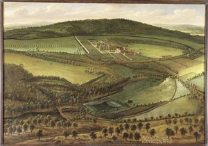 Severní vyhlídka Hampton Court, asi 1699 od Leonard Knyff