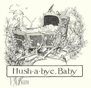 Hush-a-bye, baby, na vrcholku stromu (rytina) od Leonard Leslie Brooke