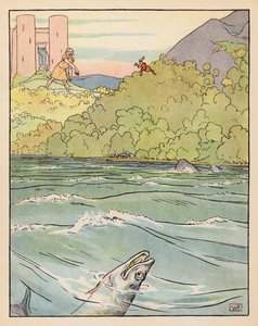 Ilustrace k filmu Tom Thumb (barevná litografie) od Leonard Leslie Brooke