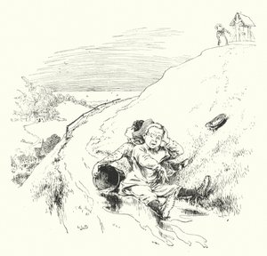 Jack a Jill šli do kopce (rytina) od Leonard Leslie Brooke