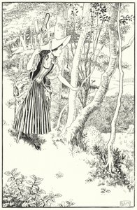 Little Bo-Peep (rytina) od Leonard Leslie Brooke