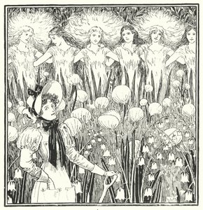 Paní Mary, naopak, jak roste vaše zahrada (rytina) od Leonard Leslie Brooke