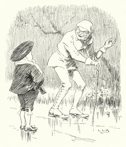 Jednoho mlhavého vlhkého rána, když bylo zataženo počasí (rytina) od Leonard Leslie Brooke