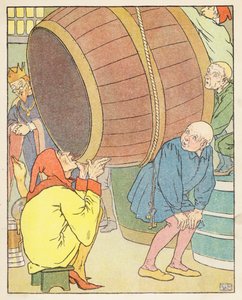 Zlatá husa (barevná litografie) od Leonard Leslie Brooke