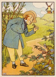 Nová roucha (barevná litografie) od Leonard Leslie Brooke