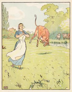 Tom Thumb (barevná litografie) od Leonard Leslie Brooke