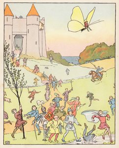 Tom Thumb (barevná litografie) od Leonard Leslie Brooke